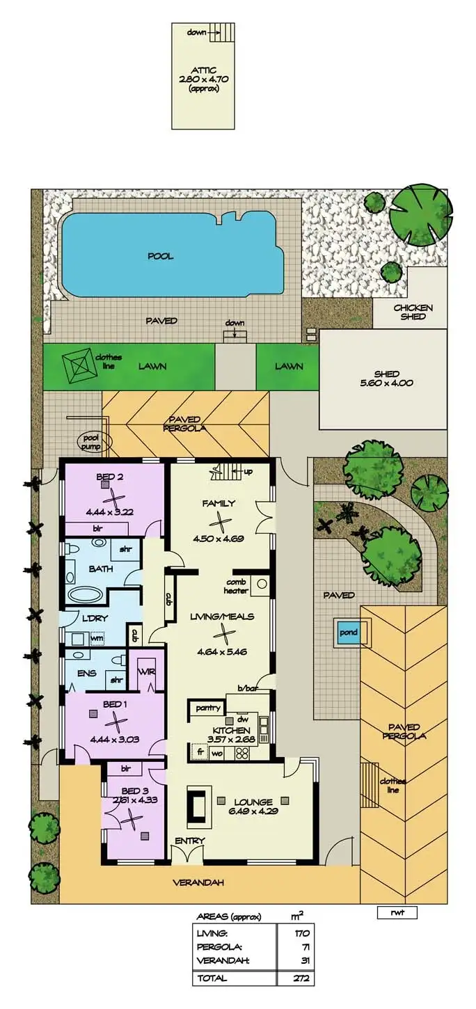 Floorplan of Homely house listing, 34 William Street, Tea Tree Gully SA 5091