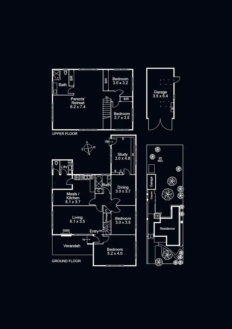 Floorplan of Homely house listing, 68 Teddington Road, Hampton VIC 3188