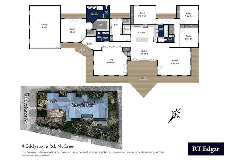 Floorplan of Homely house listing, 4 Eddystone Street, Mccrae VIC 3938