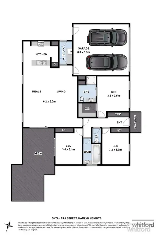 Floorplan of Homely house listing, 58 Tahara Street, Hamlyn Heights VIC 3215