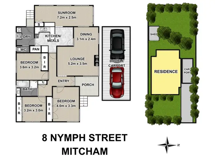 Floorplan of Homely house listing, 8 Nymph Street, Mitcham VIC 3132