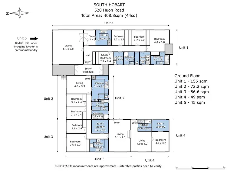 Floorplan of Homely apartment listing, 520 Huon Road, South Hobart TAS 7004