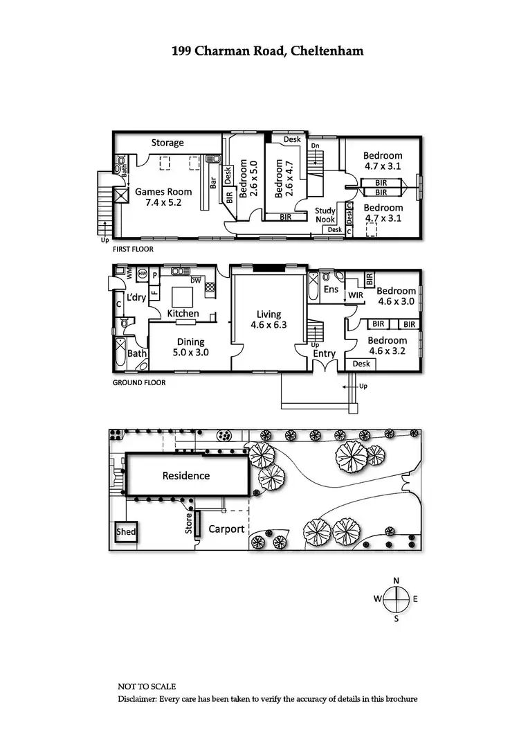 Floorplan of Homely house listing, 199 Charman Road, Cheltenham VIC 3192