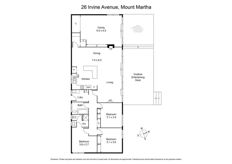 Floorplan of Homely house listing, 26-28 Irvine Avenue, Mount Martha VIC 3934
