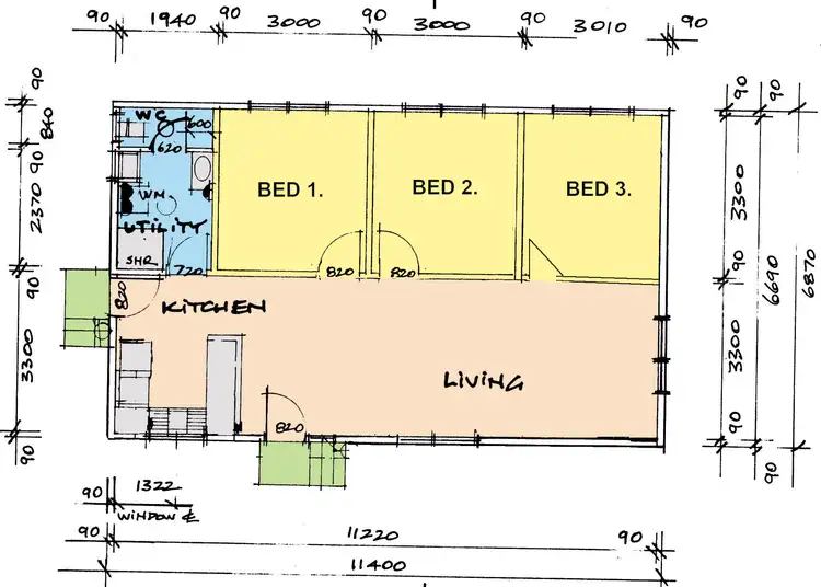Floorplan of Homely house listing, 3 Crosby Street, The Honeysuckles VIC 3851