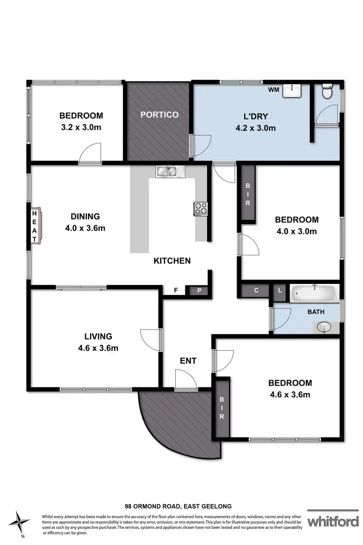 Floorplan of Homely house listing, 98 Ormond Road, East Geelong VIC 3219