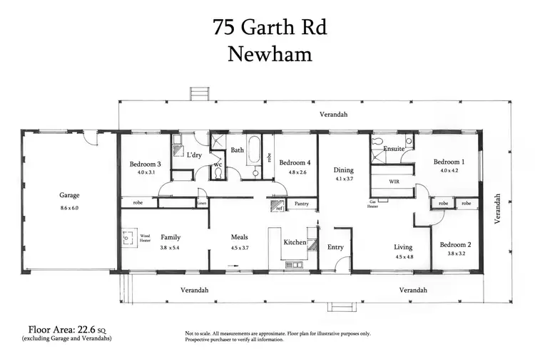 Floorplan of Homely house listing, 75 Garth Road, Carlsruhe VIC 3442