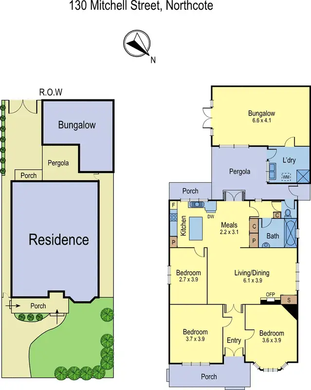 Floorplan of Homely house listing, 130 Mitchell Street, Northcote VIC 3070