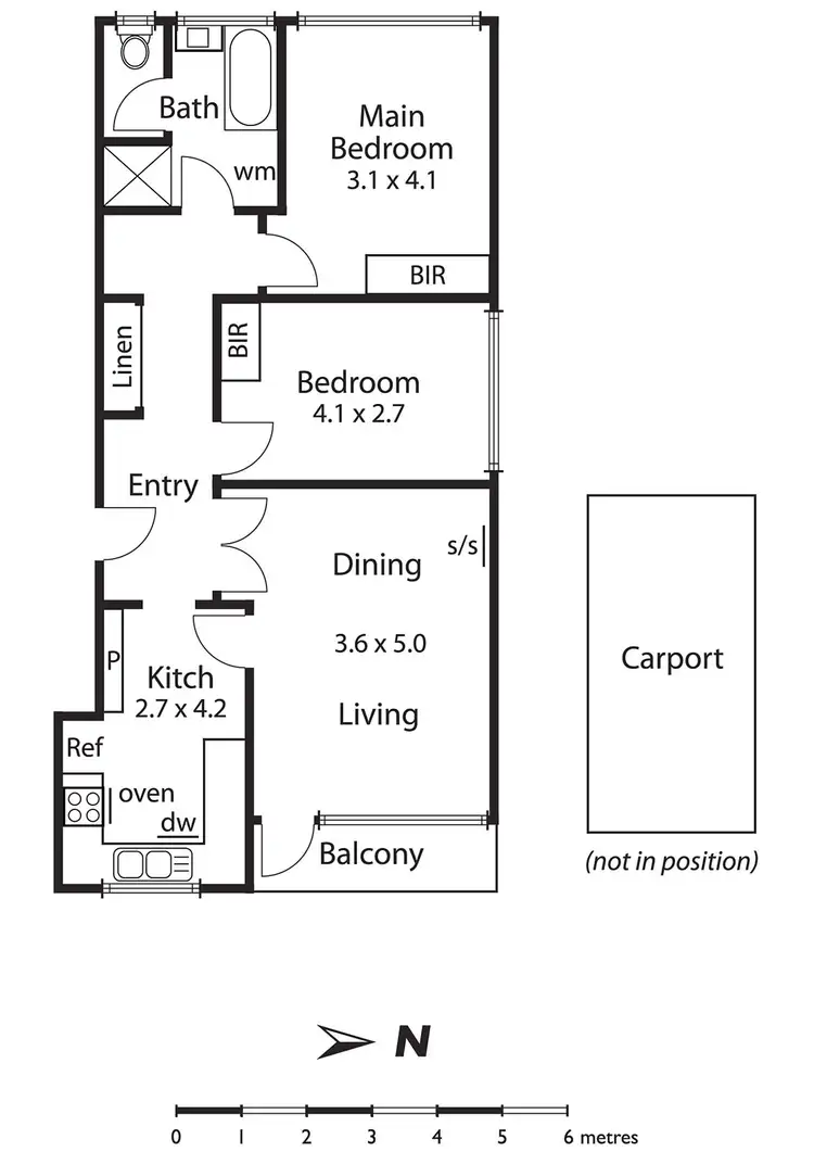 Floorplan of Homely apartment listing, 8/3 Rosedale Avenue, Glen Huntly VIC 3163