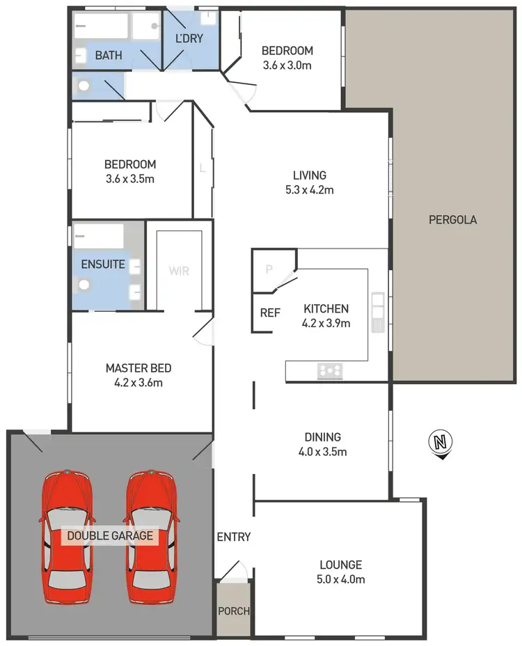 Floorplan of Homely house listing, 134 Kingston Boulevard, Hoppers Crossing VIC 3029