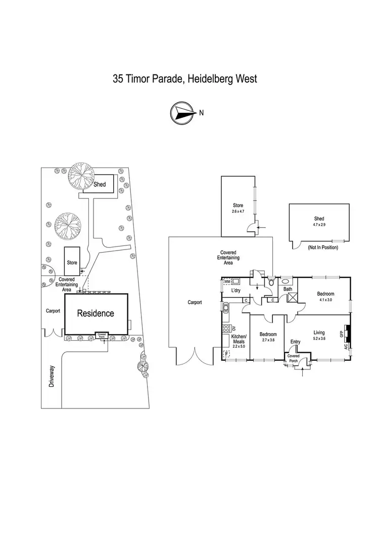 Floorplan of Homely house listing, 35 Timor Parade, Heidelberg West VIC 3081