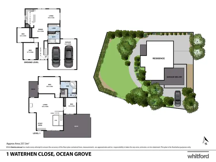 Floorplan of Homely house listing, 1 Waterhen Close, Ocean Grove VIC 3226
