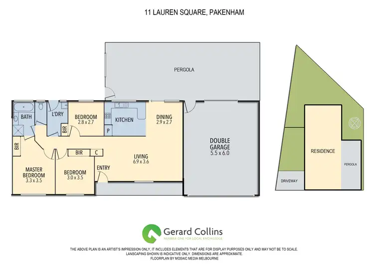 Floorplan of Homely house listing, 11 Lauren Square, Pakenham VIC 3810