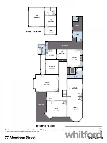 Floorplan of Homely house listing, 77 Aberdeen Street, Newtown VIC 3220