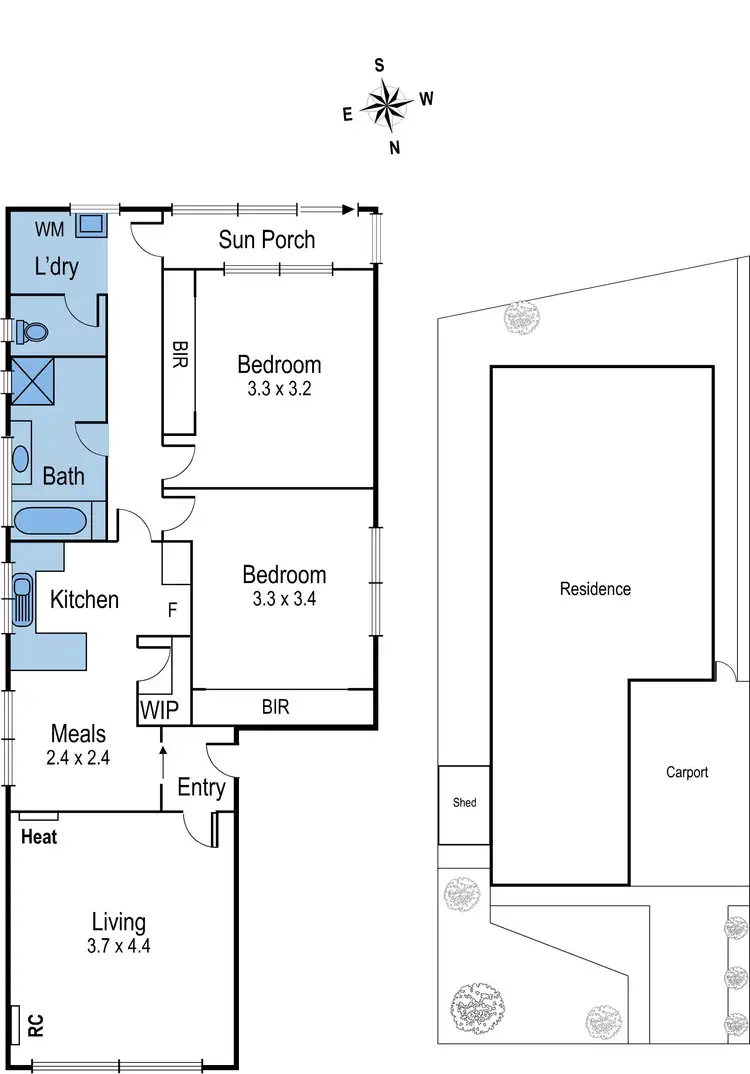 Floorplan of Homely unit listing, 3/65 Camden Road, Newtown VIC 3220