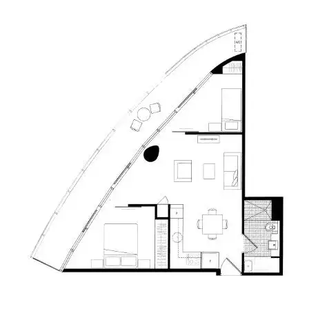 Floorplan of Homely apartment listing, 301/241 Harbour Esplanade, Docklands VIC 3008