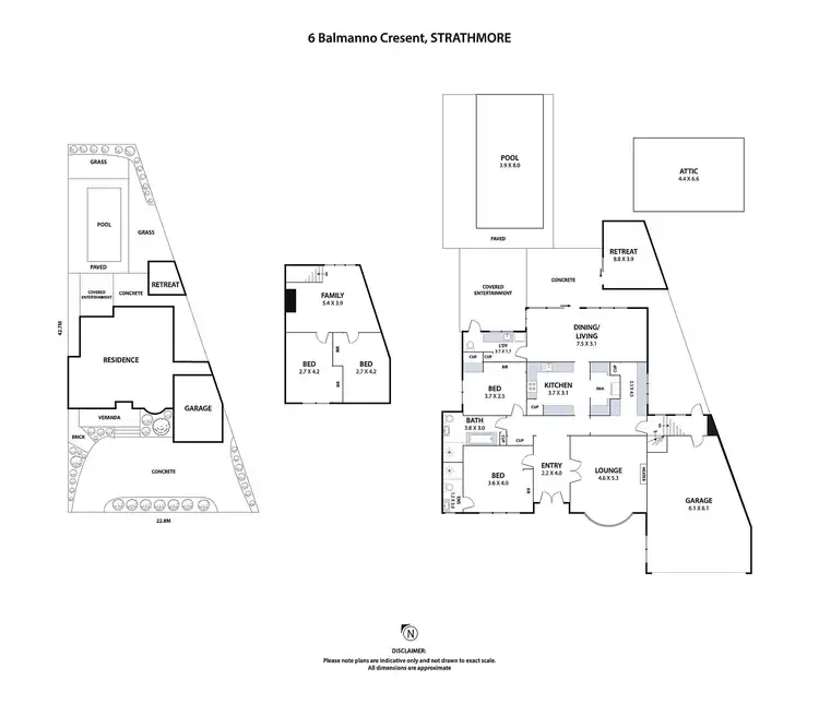 Floorplan of Homely house listing, 6 Balmanno Crescent, Strathmore VIC 3041