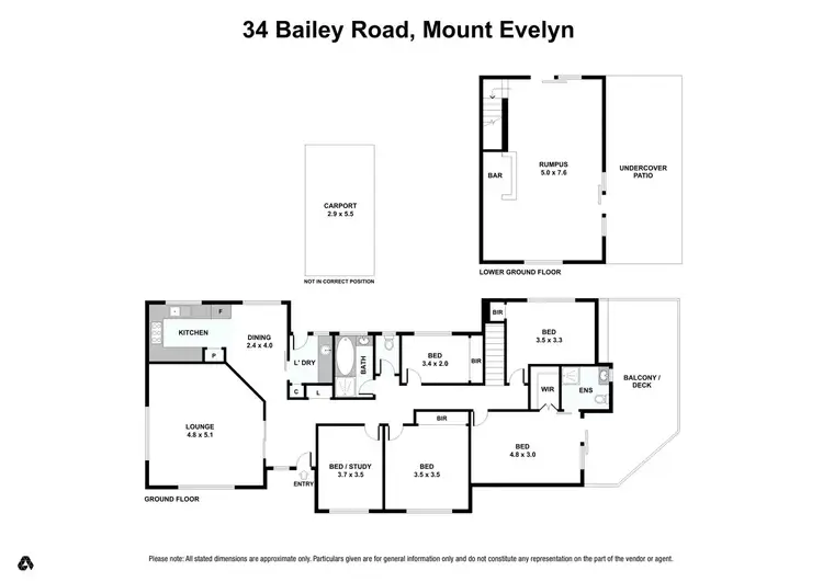 Floorplan of Homely house listing, 34 Bailey Road, Mount Evelyn VIC 3796