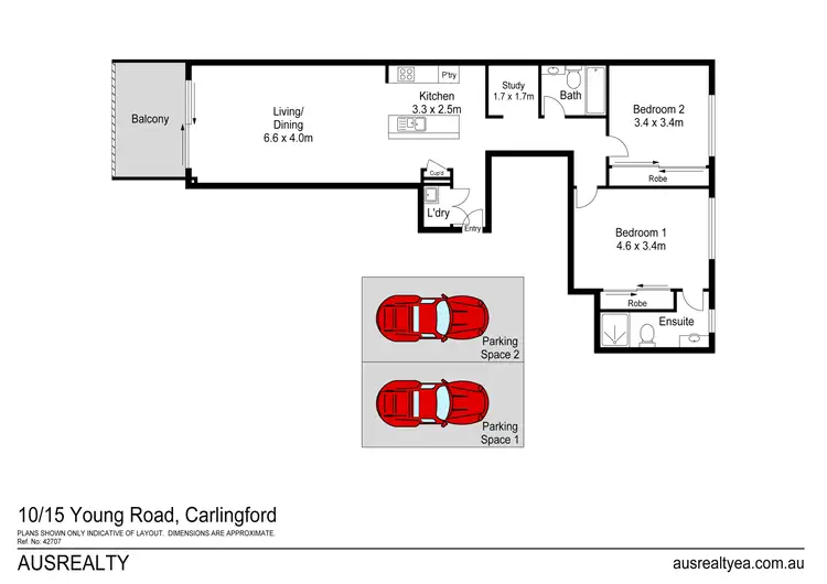 Floorplan of Homely unit listing, 10/15 Young Road, Carlingford NSW 2118