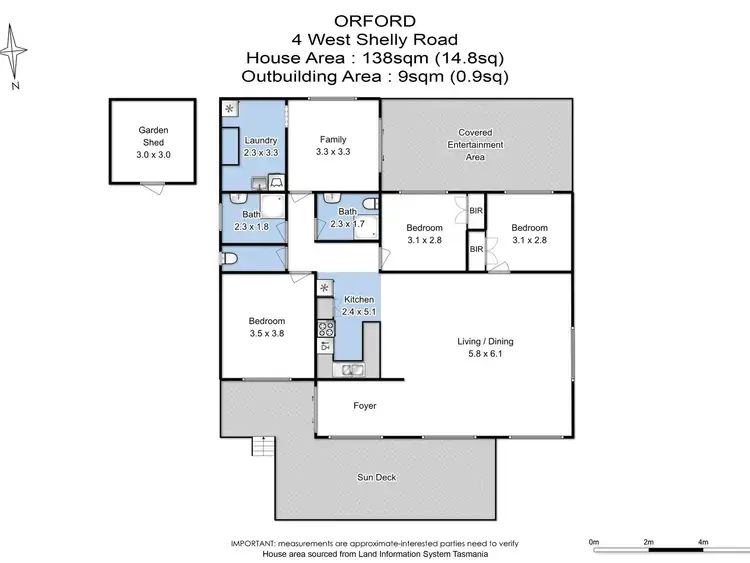 Floorplan of Homely house listing, 4 West Shelly Road, Orford TAS 7190