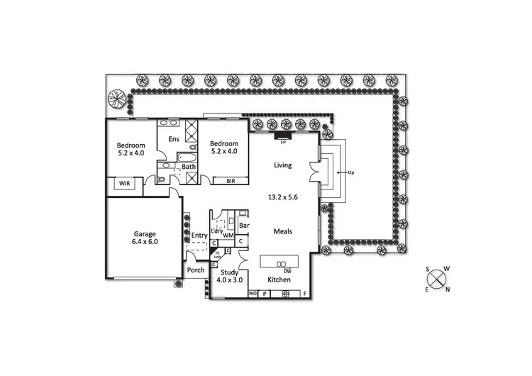 Floorplan of Homely townhouse listing, 3/72 Well Street, Brighton VIC 3186
