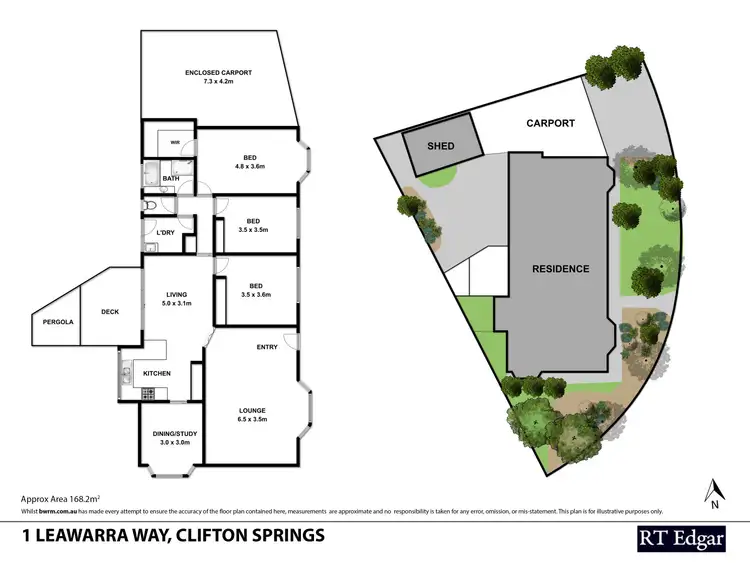 Floorplan of Homely house listing, 1 Leawarra Way, Clifton Springs VIC 3222