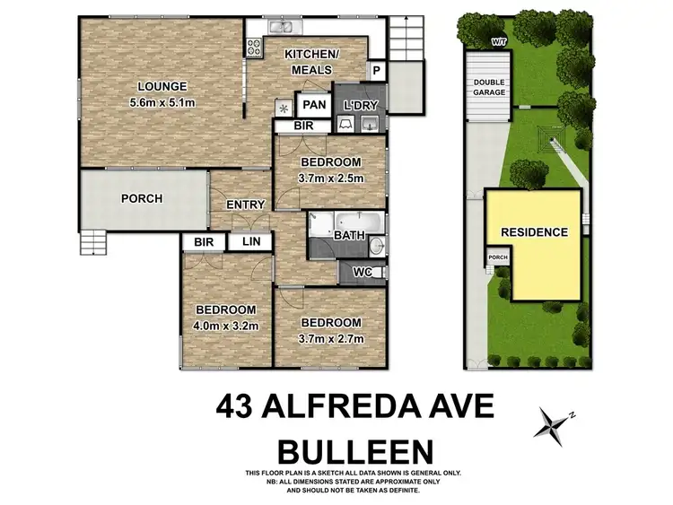 Floorplan of Homely house listing, 43 Alfreda Avenue, Bulleen VIC 3105