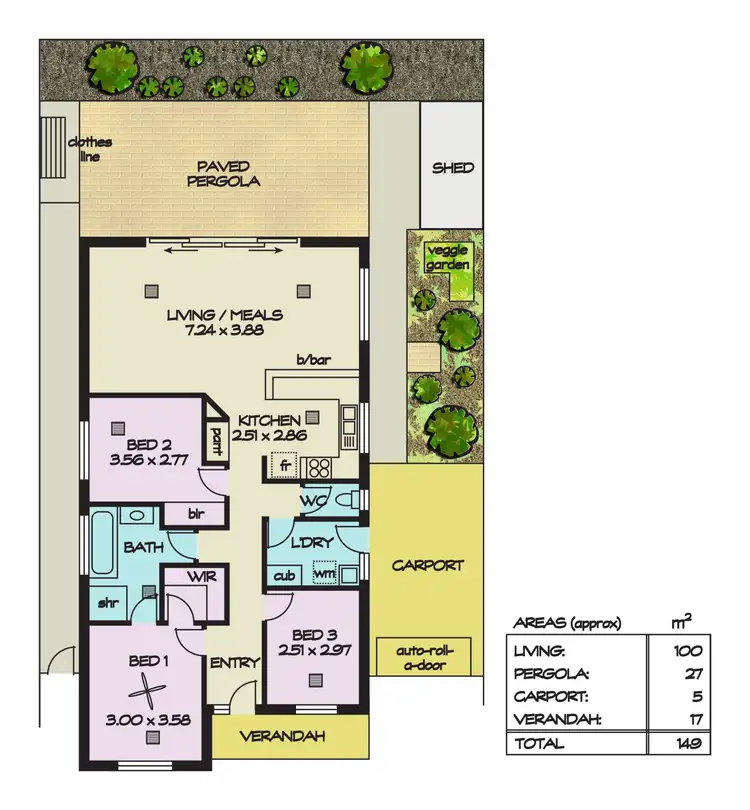 Floorplan of Homely house listing, 22 Raunsley Circuit, Greenwith SA 5125