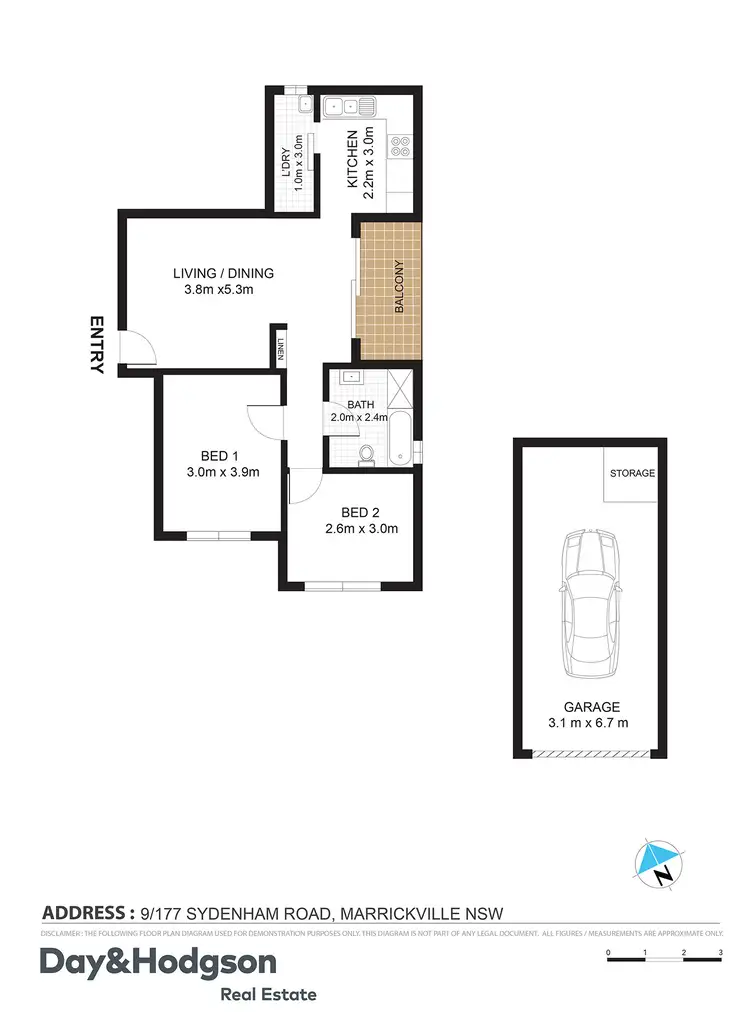 Floorplan of Homely apartment listing, 9/177 Sydenham Road, Marrickville NSW 2204