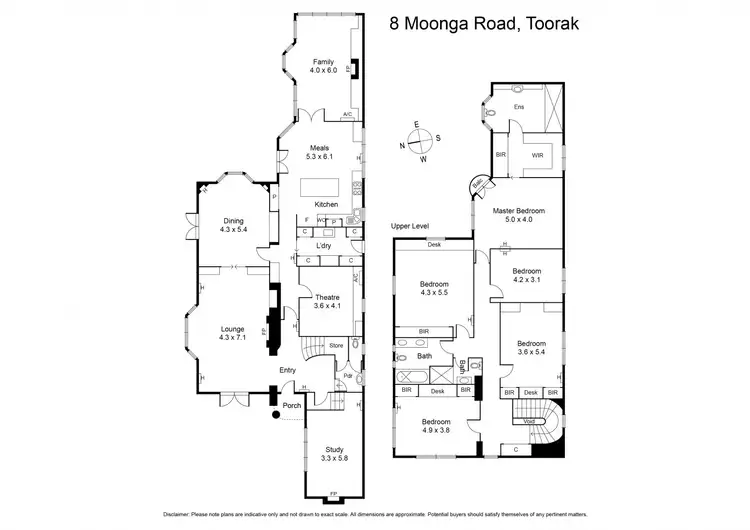 Floorplan of Homely house listing, 8 Moonga Road, Toorak VIC 3142
