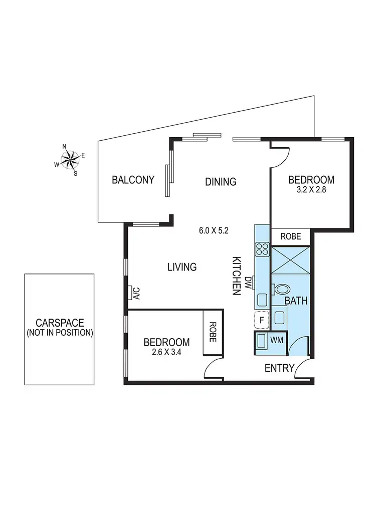Floorplan of Homely apartment listing, 1/1/1126 North Road, Bentleigh East VIC 3165