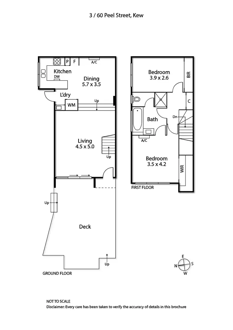 Floorplan of Homely house listing, 3/60 Peel Street, Kew VIC 3101