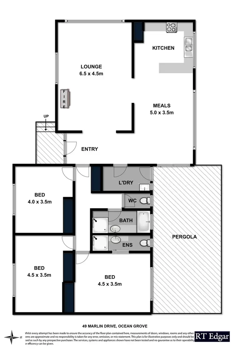 Floorplan of Homely house listing, 49 Marlin Drive, Ocean Grove VIC 3226
