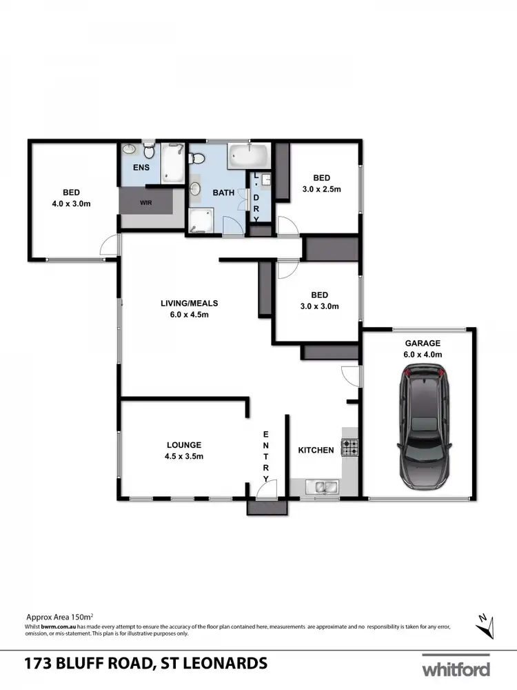 Floorplan of Homely house listing, 173 Bluff Road, St Leonards VIC 3223
