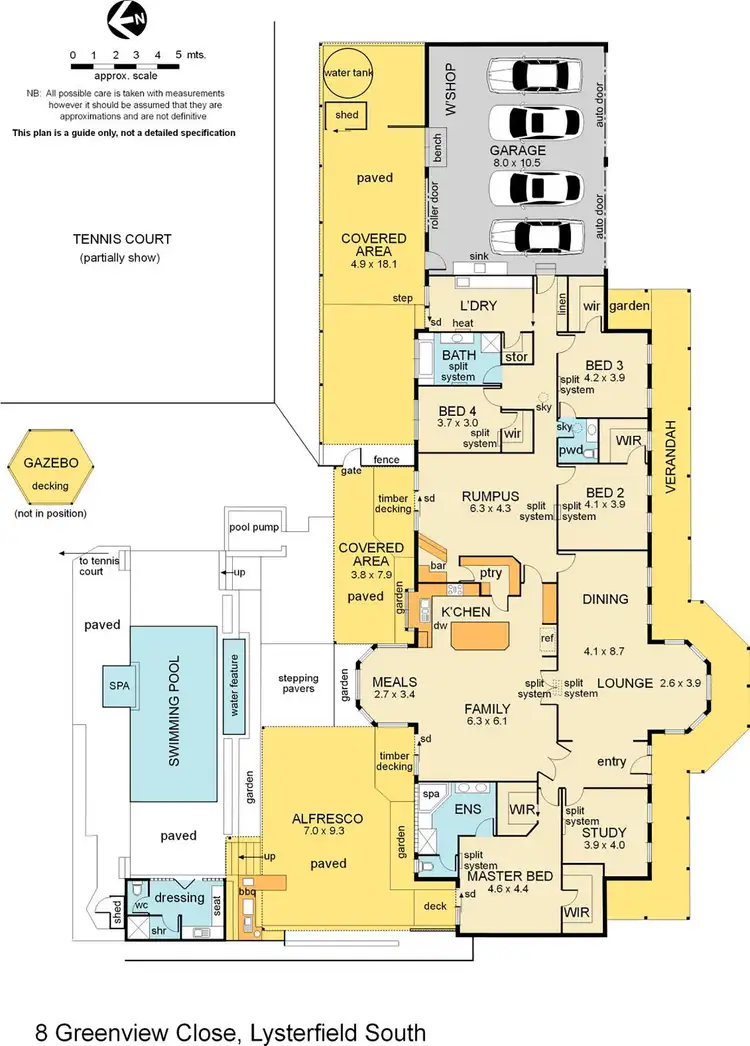 Floorplan of Homely house listing, 8 Greenview Close, Lysterfield South VIC 3156