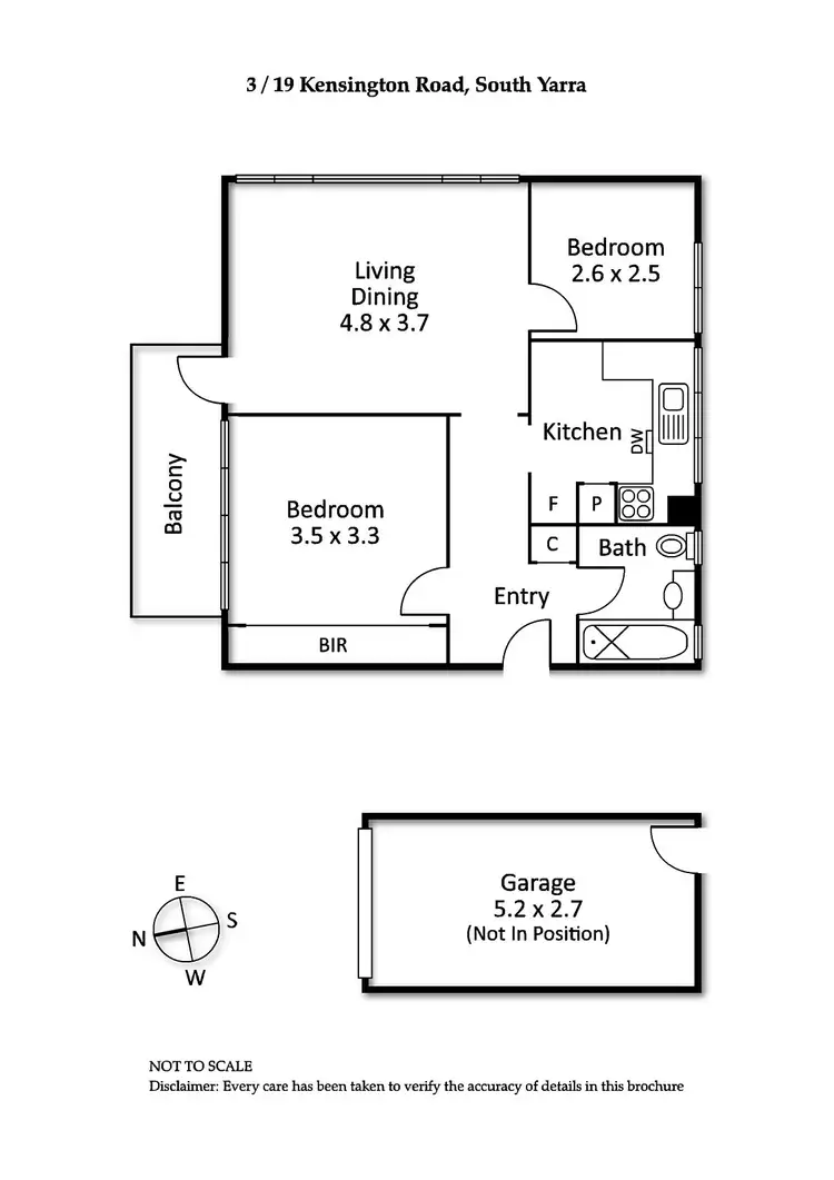 Floorplan of Homely apartment listing, 3/19 Kensington Road, South Yarra VIC 3141