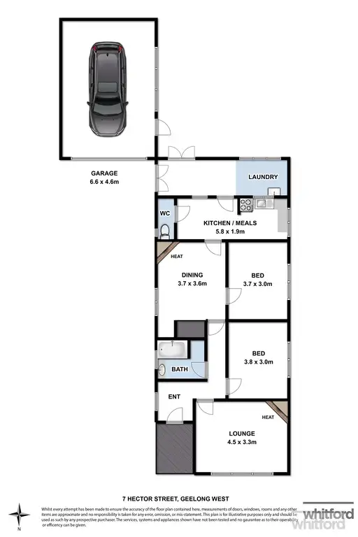 Floorplan of Homely house listing, 7 Hector Street, Geelong West VIC 3218