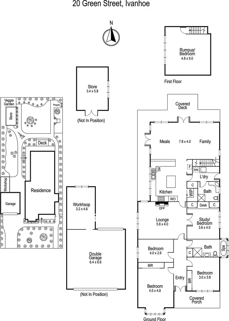 Floorplan of Homely house listing, 20 Green Street, Ivanhoe VIC 3079