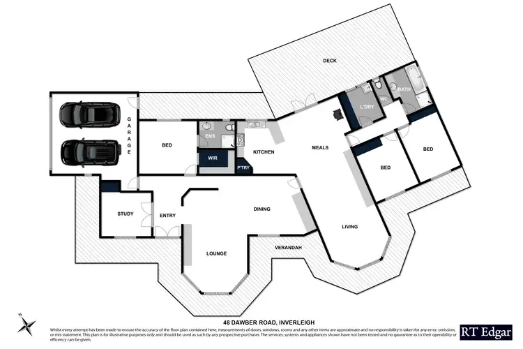 Floorplan of Homely rural property listing, 48 Dawber Road, Inverleigh VIC 3321