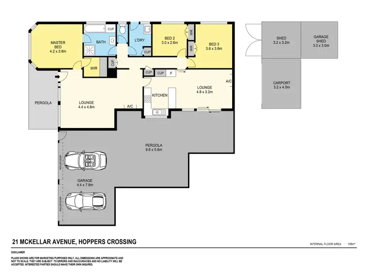 Floorplan of Homely house listing, 21 McKellar Avenue, Hoppers Crossing VIC 3029