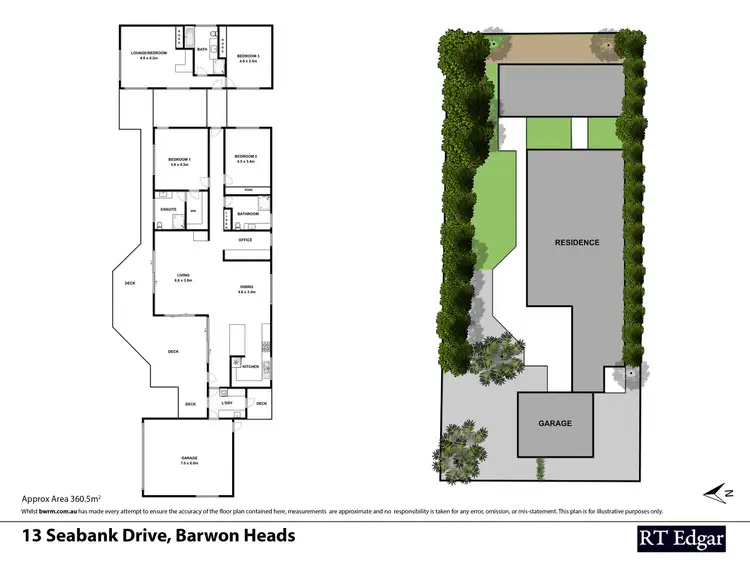 Floorplan of Homely house listing, 13 Seabank Drive, Barwon Heads VIC 3227