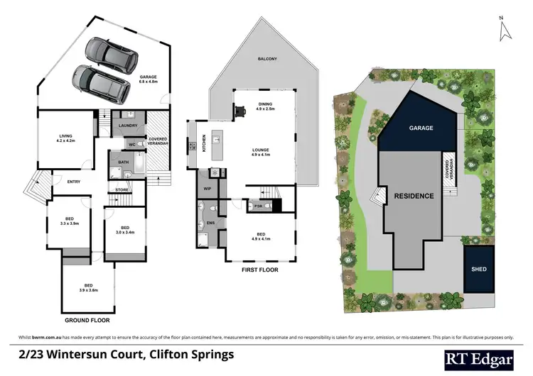 Floorplan of Homely house listing, 2/23 Wintersun Court, Clifton Springs VIC 3222