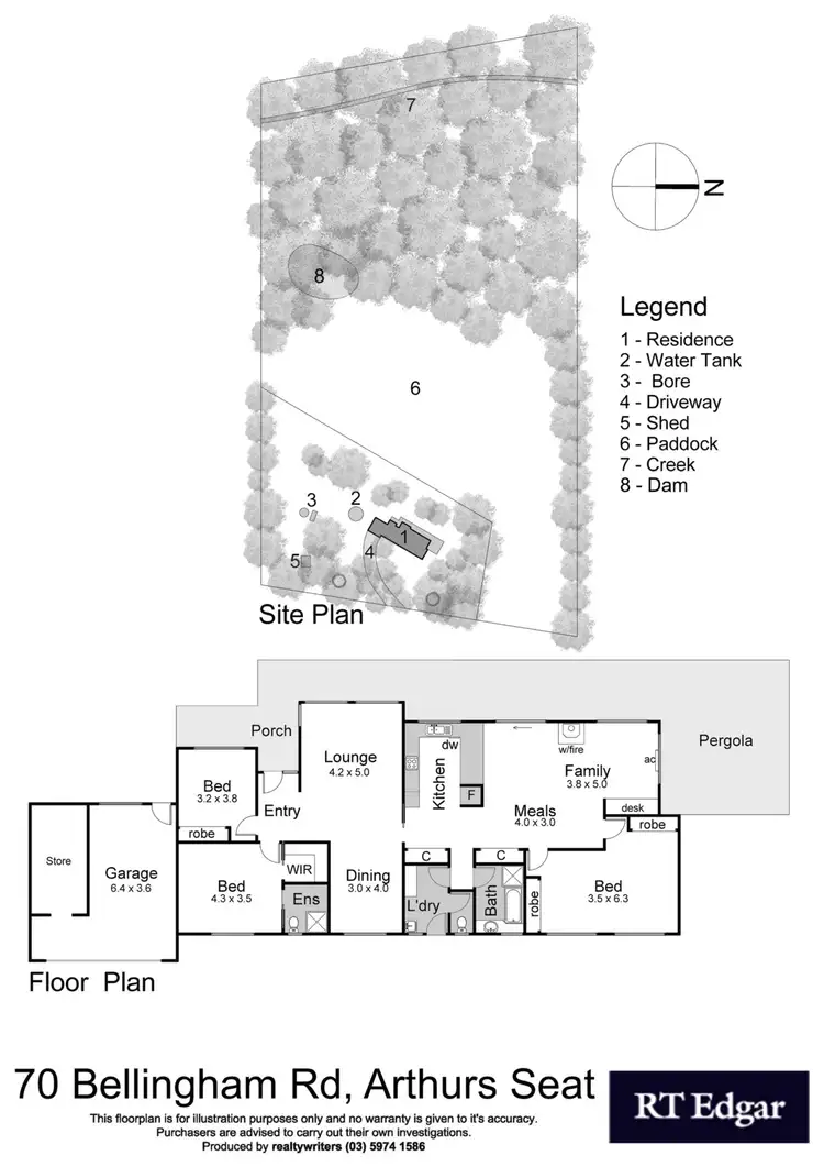 Floorplan of Homely house listing, 70 Bellingham Road, Arthurs Seat VIC 3936