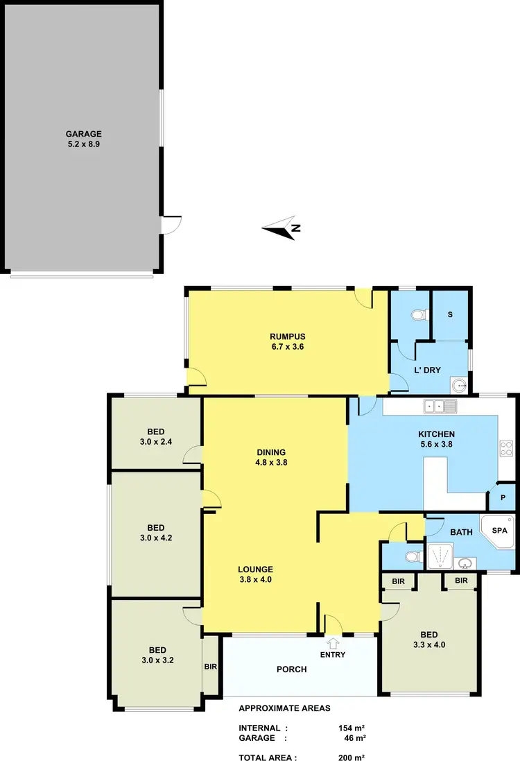 Floorplan of Homely house listing, 41 Greene Street, South Kingsville VIC 3015