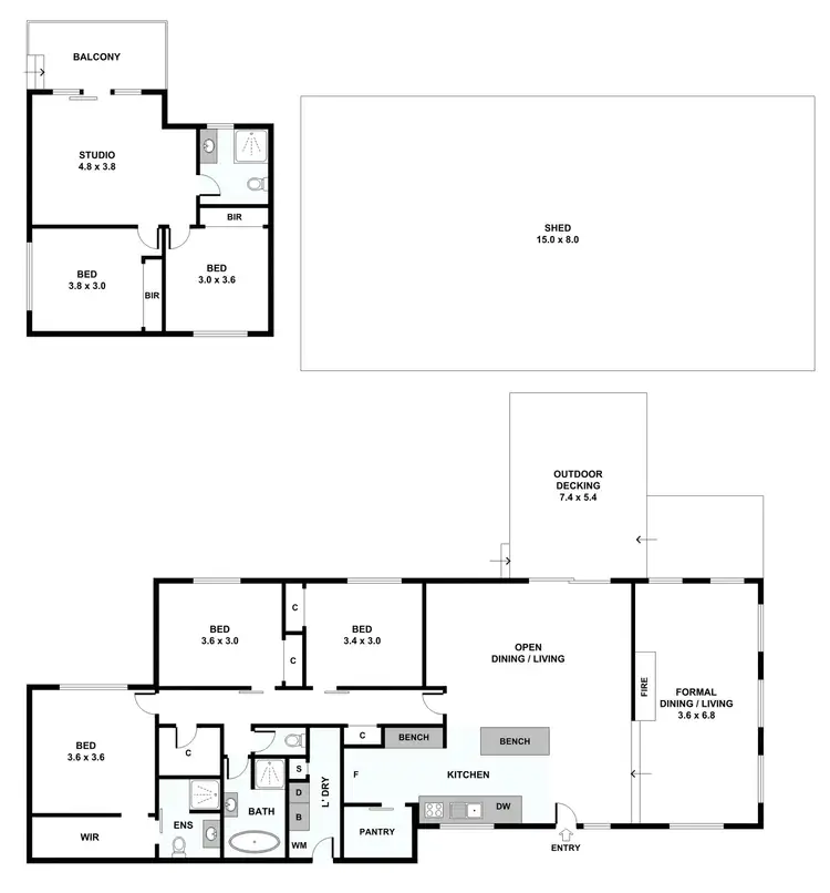 Floorplan of Homely rural property listing, 160 Killara Road, Gruyere VIC 3770