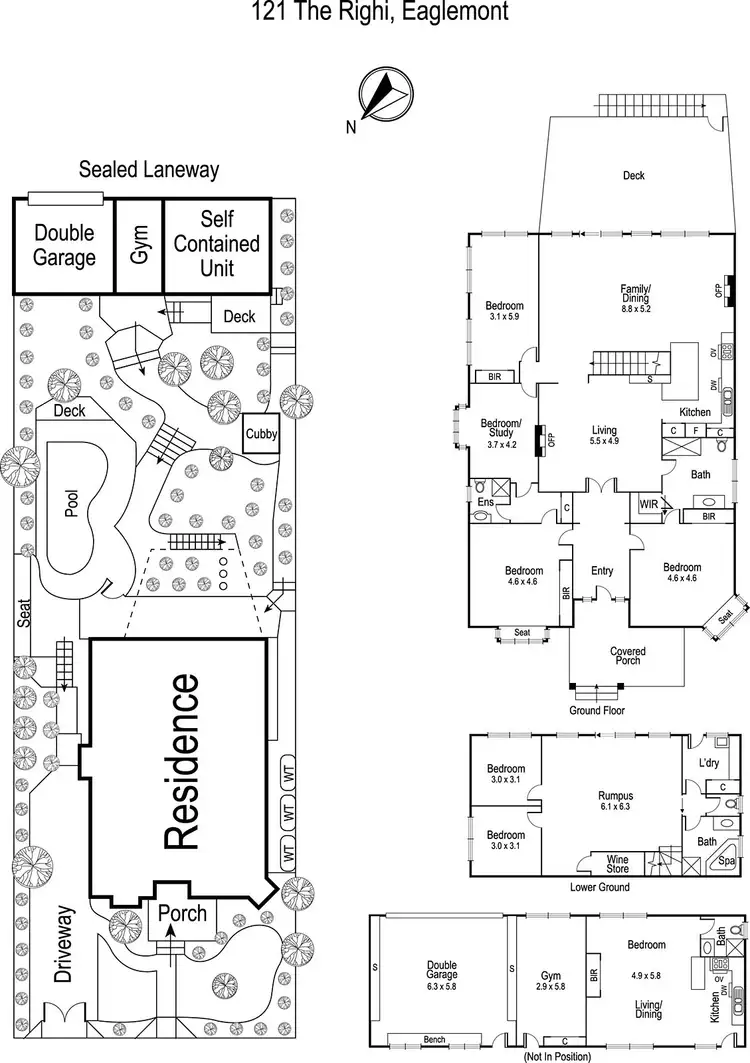 Floorplan of Homely house listing, 121 The Righi, Eaglemont VIC 3084