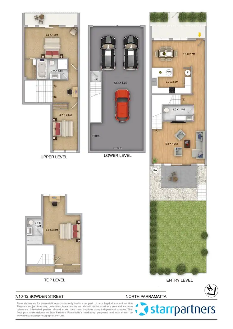 Floorplan of Homely townhouse listing, 7/10-12 Bowden Street, North Parramatta NSW 2151