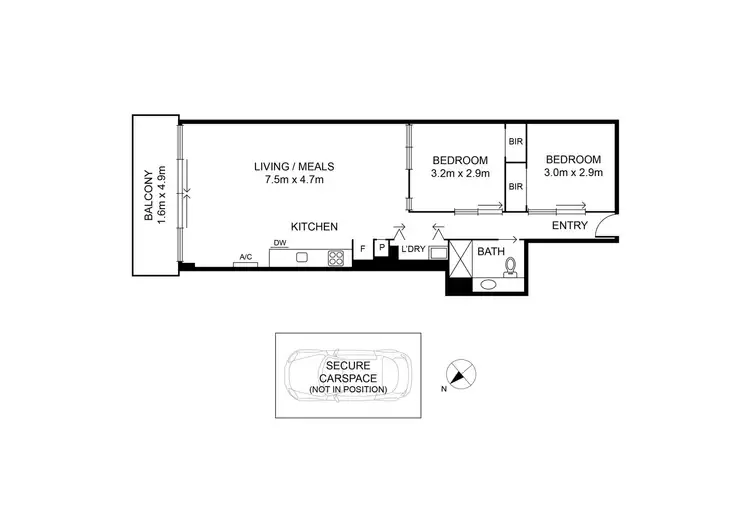 Floorplan of Homely apartment listing, 5/33 Johnston Street, Port Melbourne VIC 3207