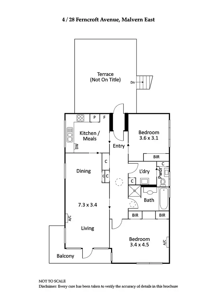 Floorplan of Homely apartment listing, 4/28 Ferncroft Avenue, Malvern East VIC 3145
