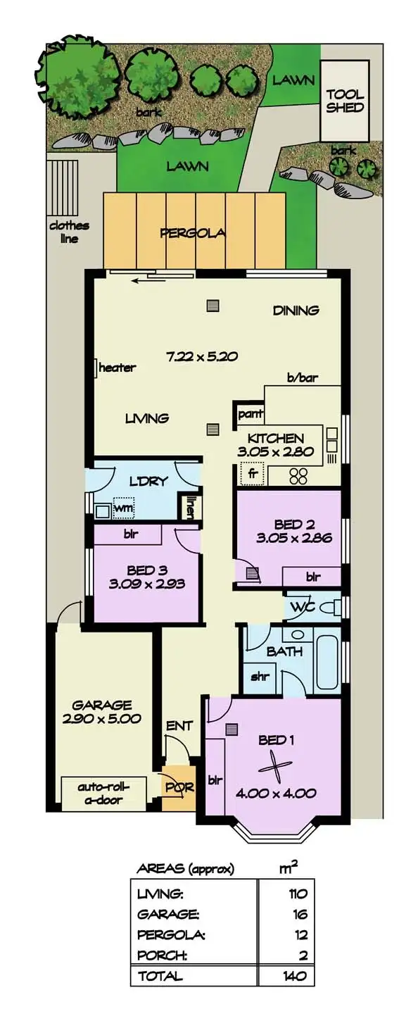 Floorplan of Homely house listing, 71 Heysen Avenue, Hope Valley SA 5090